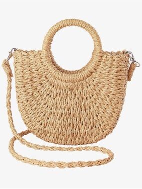 Abercrombie & Fitch Raffia Straw Purse